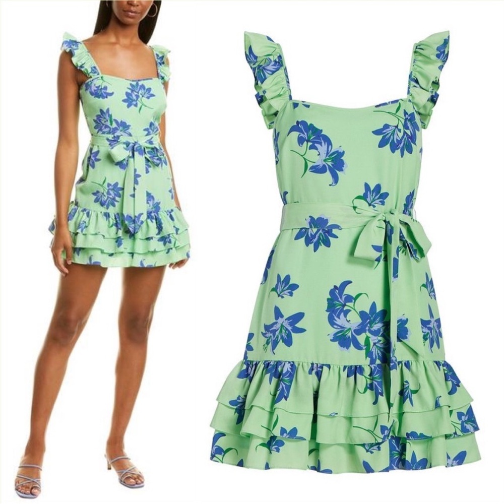Likely Charlotte mini dress floral ruffle feminine